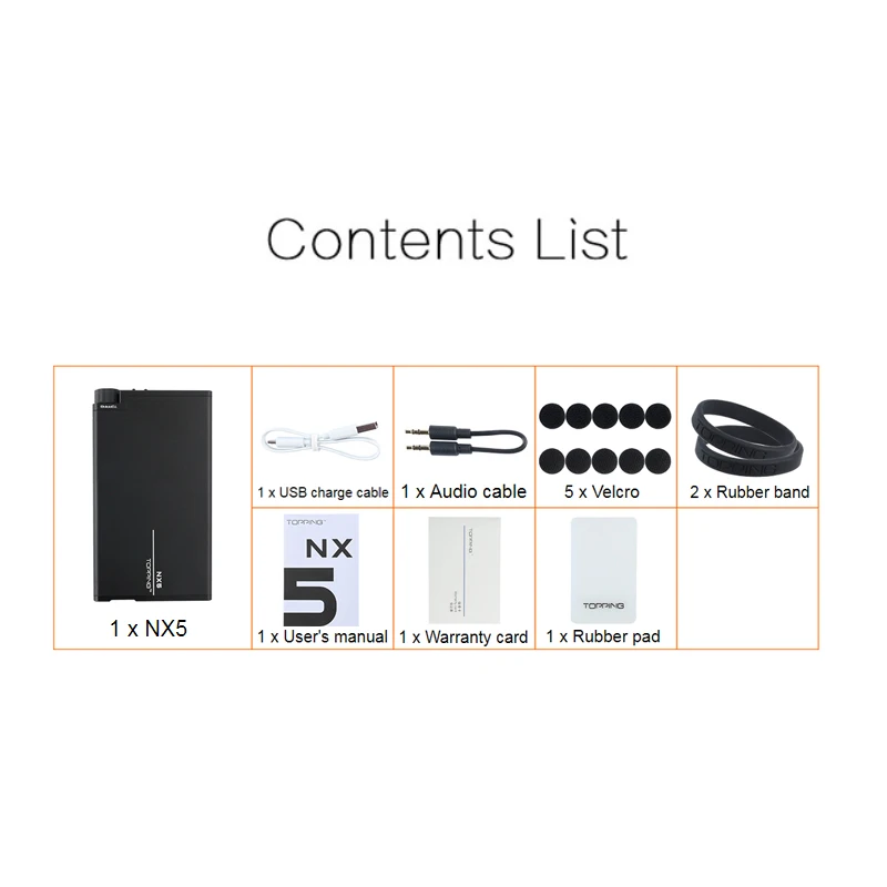 TOPPING NX5 Portable Headphone Amplifier MiNi HiFi Audio Amp AD8610 BUF634 Chip Digital Stereo Audio Power Amplificador