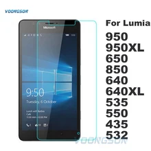 Экран закаленное Стекло для microsoft Nokia Lumia 640 640XL 950 950XL 530 650 550 535 532 630 Премиум 6 5 3 защитная пленка