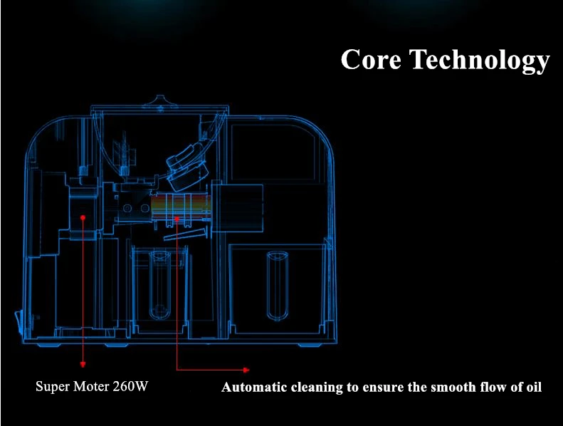 Бытовой автоматический пресс для масла 500 Вт 220 В Высокая скорость экстракции масла экономия труда полностью разбирается функция очистки с видео