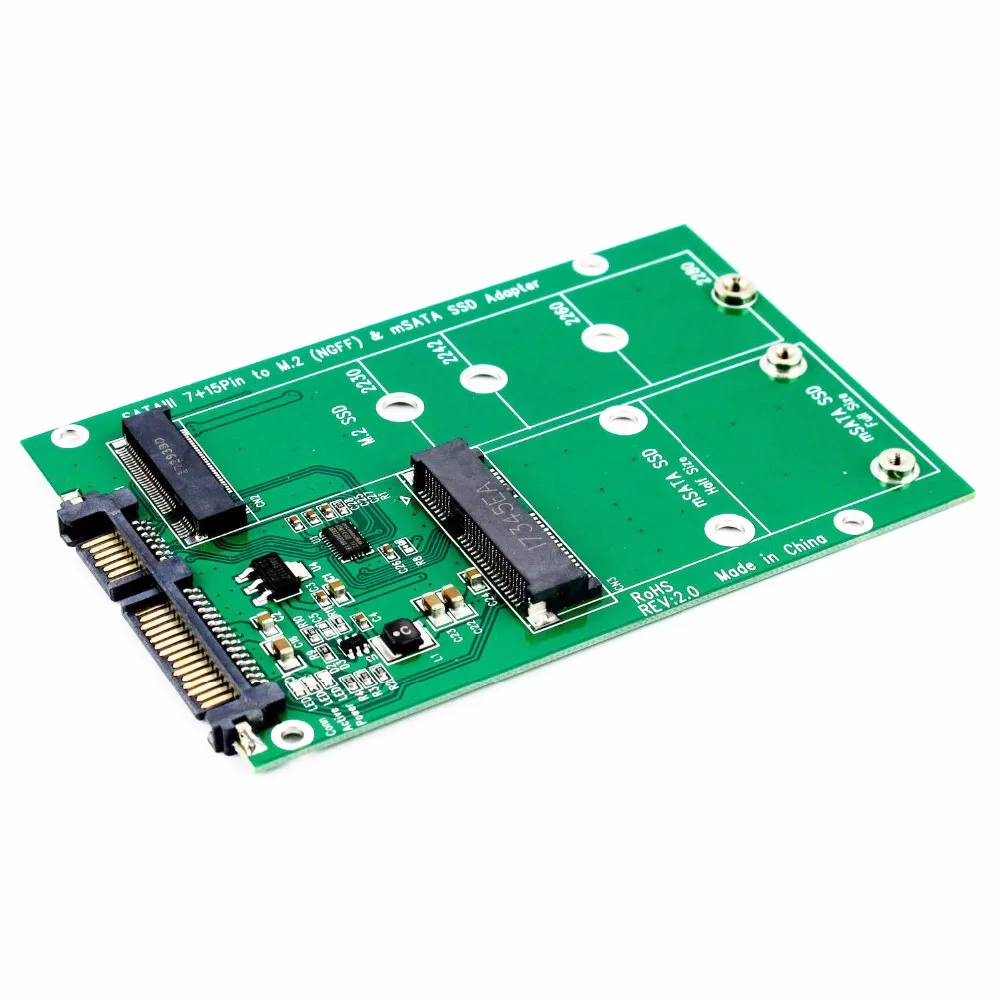 5 шт./лот mSATA SSD на SATA M.2 B / + M ключ NGFF &amp 2 &quotIII плата адаптер конвертер карта|Платы