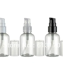 50 мл пустые ПЭТ лосьон бутылок давление насоса бутылки для шампуня ravel многоразового контейнера /розничная