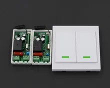 Smart Home 220V Ceiling Lamp Light LED Bulb Remote Control Switch Wireless Wall Pannel Transmitter Input Output Mini RF Receiver