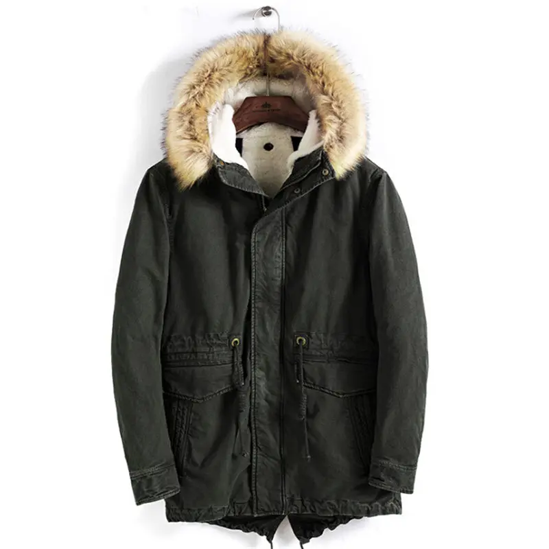 M 4XL Winter Parkas Men New Long Sleeved Men's Warm Jacket Slim Male