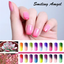 Smiling Angel 8ML Temperature Change Chameleon make up Color Changing UV Soak Off Nail Gel Polish Long Lasting UV Gel Varnish