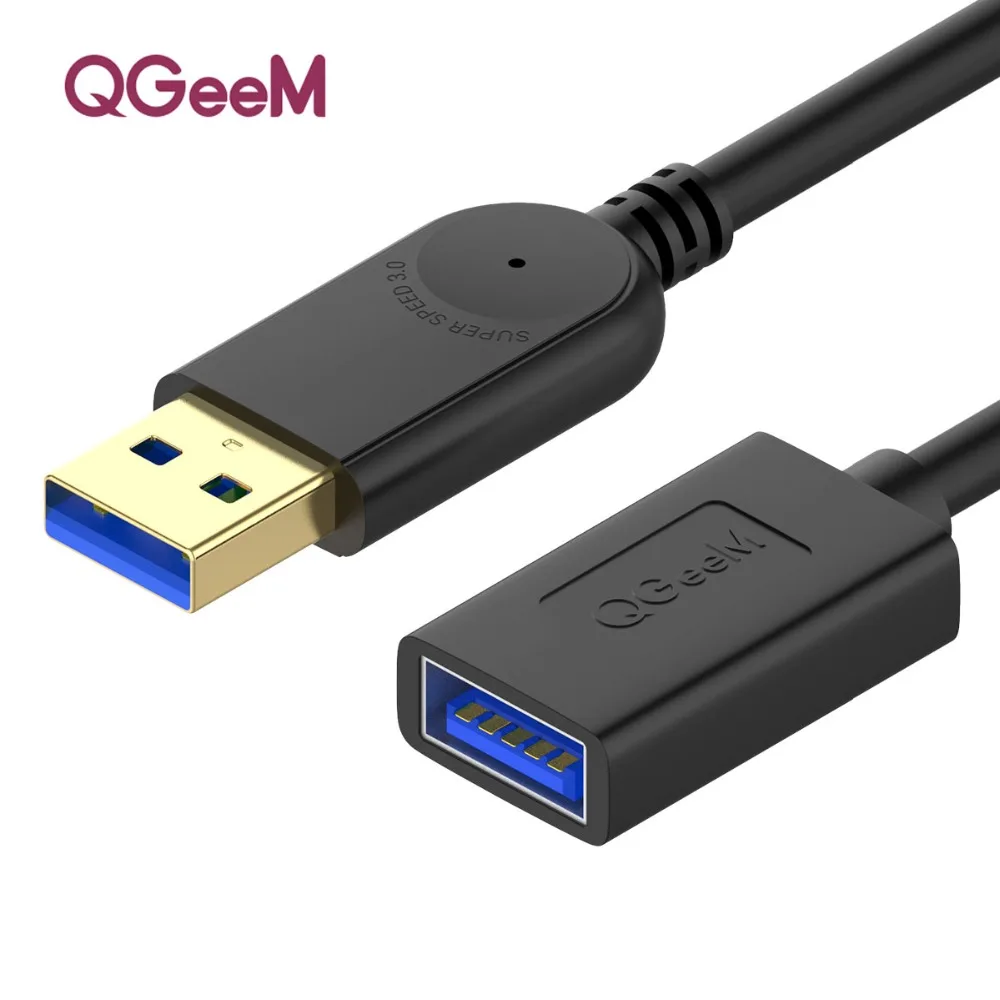 USB кабель-удлинитель, шнур, Супер Скоростной USB 3,0, кабель для синхронизации данных, USB Кабельный удлинитель, 1 м, 2 м, 3 м, компьютерный кабель