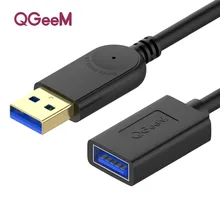 USB кабель-удлинитель, шнур, Супер Скоростной USB 3,0, кабель для синхронизации данных, USB Кабельный удлинитель, 1 м, 2 м, 3 м, компьютерный кабель