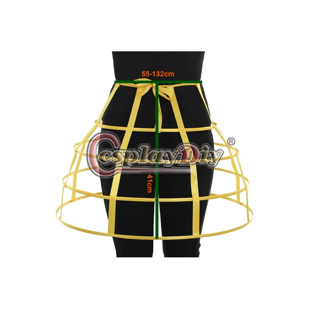Cosplaydiy ߼  巹  Ĵ  ĿƮ Victorian Bustle Petticoat Performance Dress Underskirt L320