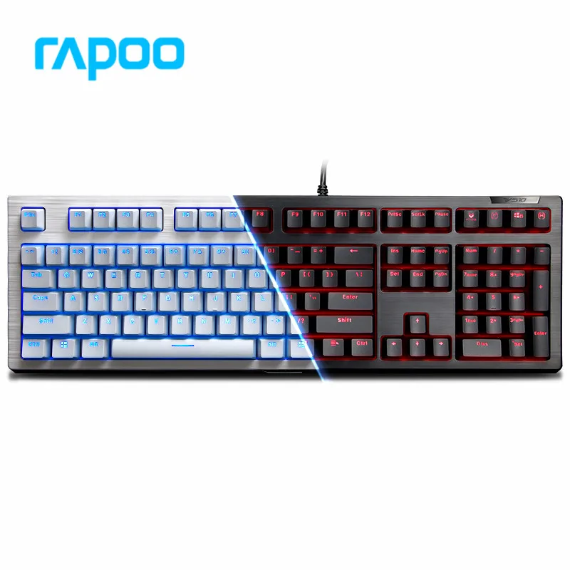 Rapoo V510 Black green Axis Backlit Mechanical Colorful Multifunction