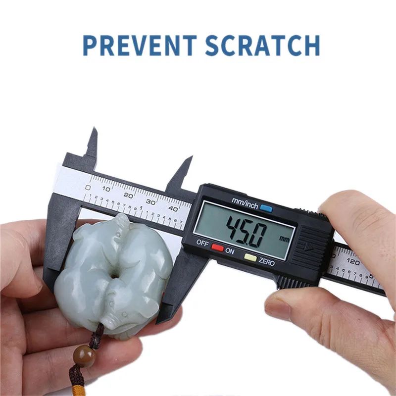 

Newest 150mm Digital Electronic Caliper Ruler Carbon Fiber Composite Vernier Calipers Micrometer Measuring Tools Digital Caliper