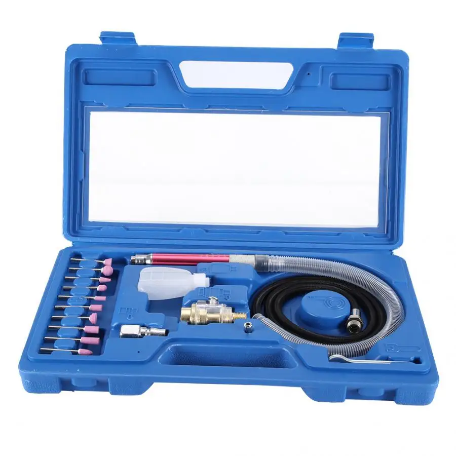 19Pcs Pneumatic Die Grinder Air Angle Pen Polishing Engraving Tool Grinding Machine 58000rpm | Инструменты