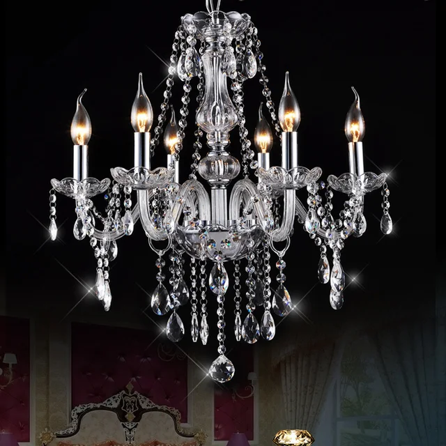 Mamei Free Clean Color Crystal Chandeliers Lamp For Living Mamei Free Clean Color Crystal Chandeliers Lamp For Living Room In 6 Lights Height Adjule