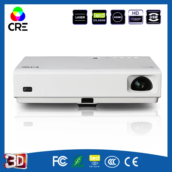 Multimedia 3LED font b Projector b font HD 3000 Lumens home video wifi beamer lower noise