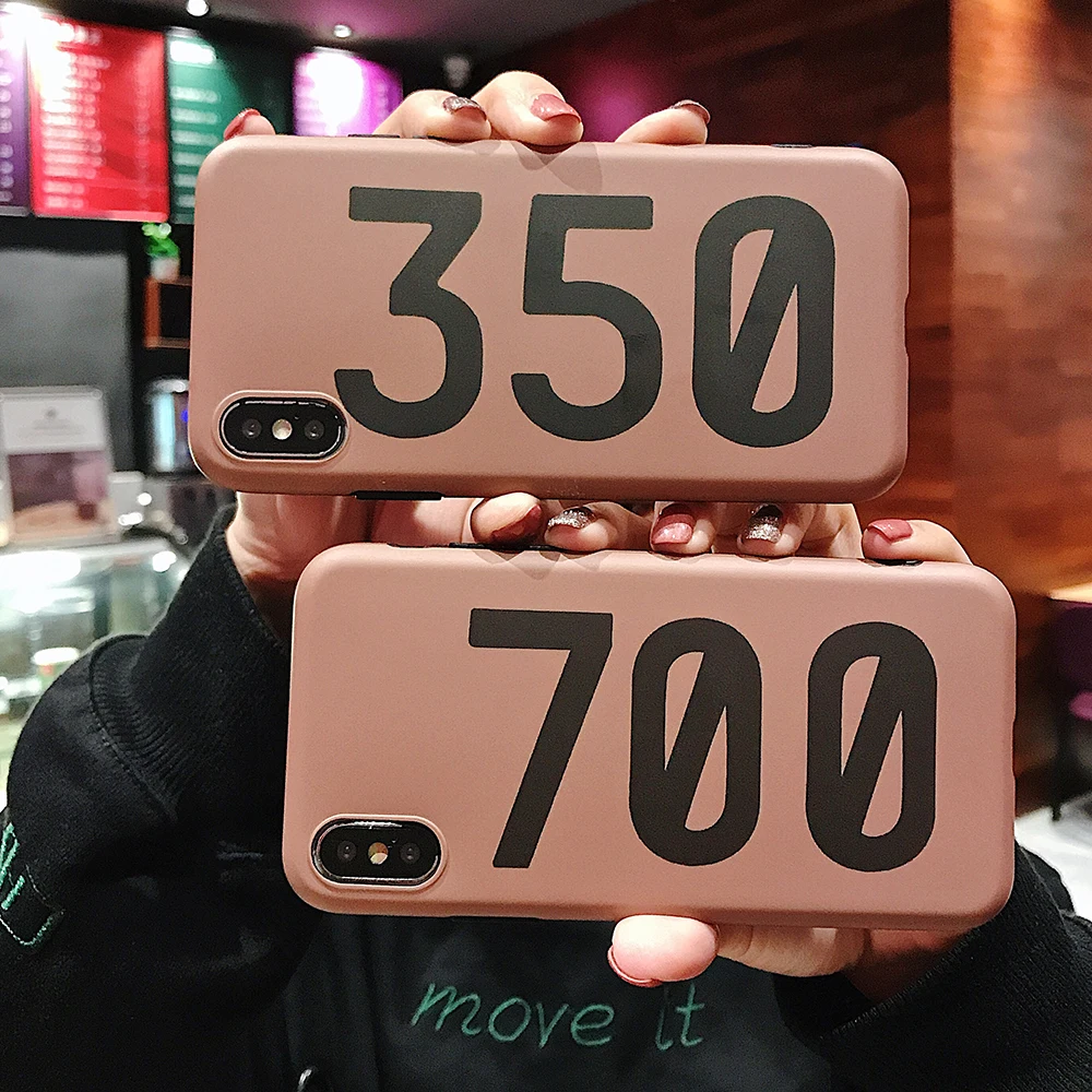 

LISM Casing For iPhone 6 6S 7 8 Plus X XR XS Max Luxury Sneakers Kanye Omari West Boost 350/700 Soft Phone Case Cover Protector