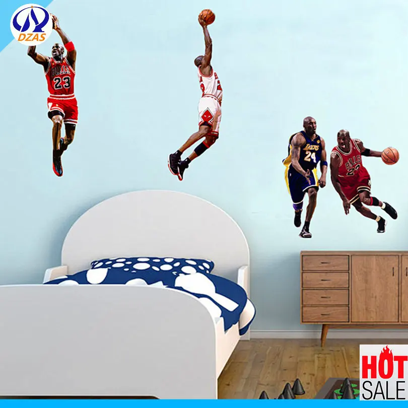 2018 Nba Bull Trapeze Jordan Basketball Bedroom Dormitory Decoration Mural As Cx Legend Figure Mural Wallpapers Aliexpress