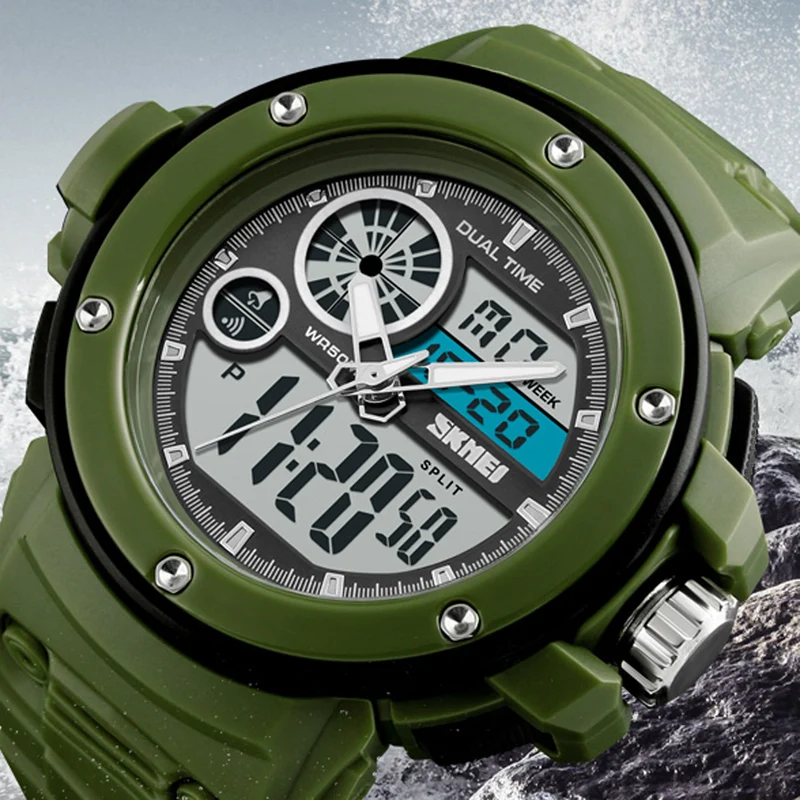 #cheap Men Watches Outdoor Sport Watch Led Digital Chronograph 50M Waterproof Quartz Watches reloj hombre Clock Man SKMEI 2018