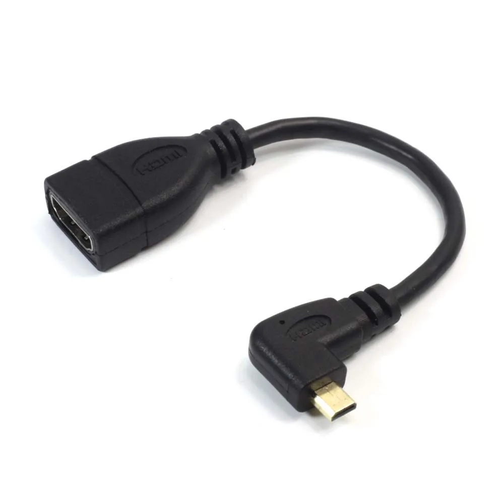 AIXXCO Micro HDMI Тип D штекер HDMI Женский Тип A Кабель-адаптер M/F конвертер для планшетных ПК ТВ мобильного телефона 1080P