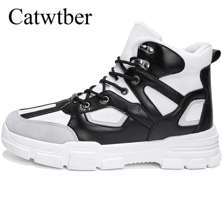 

Catwtber Work Boots Men Shoes High Top Mens Boots Ankle Boots for Men Shoes Autumn Bota Masculina Footwear Handmade High Quality