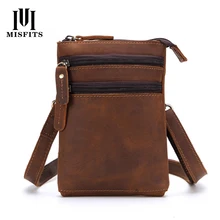 Маленький Crazy Horse ручной работы поясная сумка мужской настоящий кожаный ремень сумка Многофункциональный Фанни комплект для мобильного телефона Бум сумки для мужчин