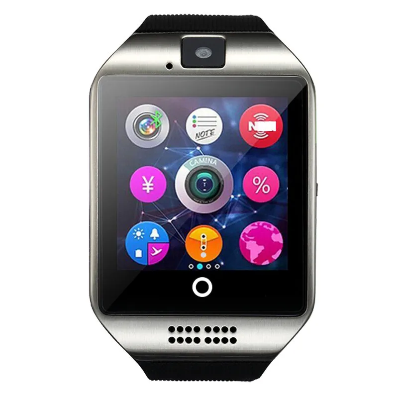 2018 Мода smart watch q18 Smartwatch поддержка SIM карты памяти камера MP3 Bluetooth часы GSM телефон для