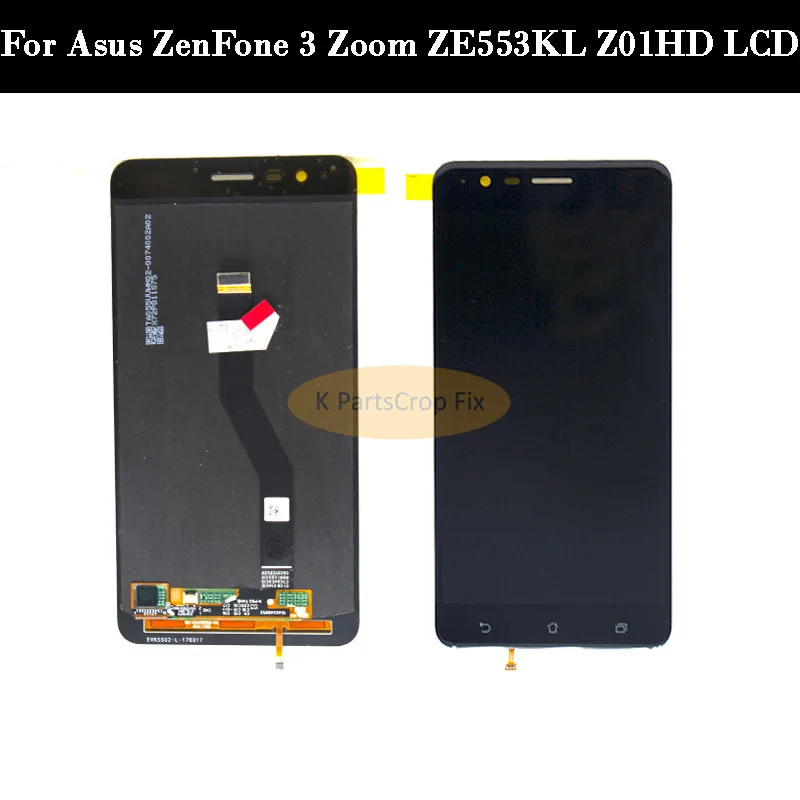 

5.5" For Zenfone 3 Zoom ZE553KL LCD 1920x1820 Display For ASUS ZenFone 3 Zoom ZE553KL ZE553 Z01HDA LCD Touch Screen Digitizer