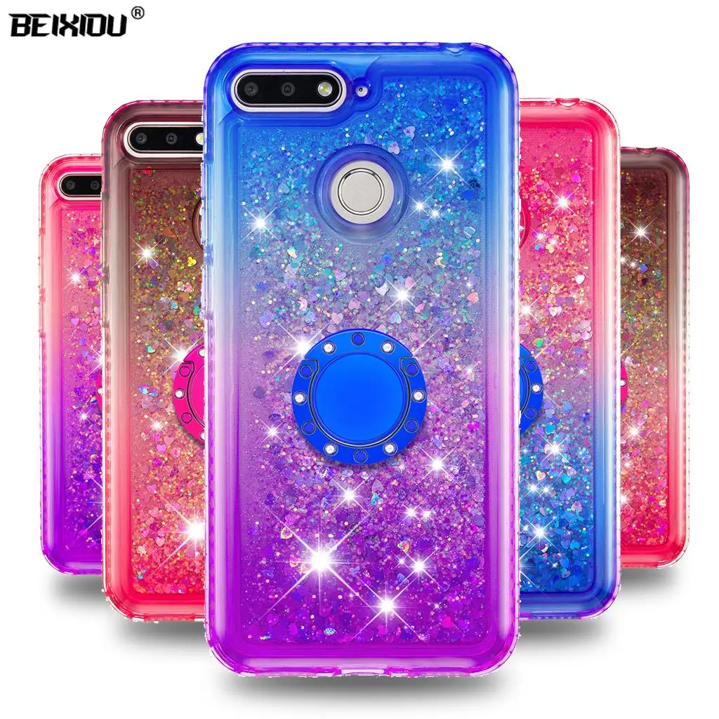 Quicksand bling Phone Case For Huawei Honor 7A /7A Pro Cover TPU Back Enjoy 8E Y6 2018 5.7&quot |