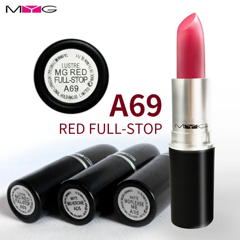 

MYG High Quality Matte Lipstick Makeup Diva Ruby woo Angel Chili Beauty Color Lipstick 23 Colors Choose