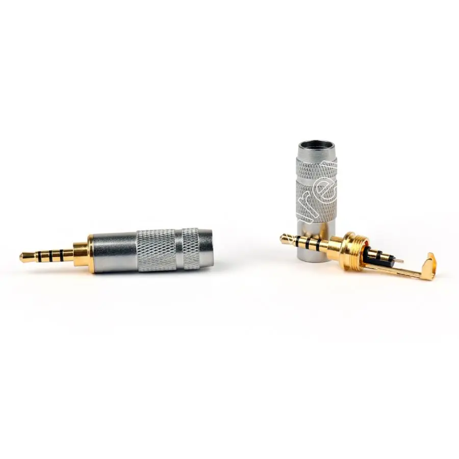 Areyourshop Sale 20PCS 2 5mm Male Stereo 4 Pole Repair Headphone Plug Cable Audio Adapter Converter