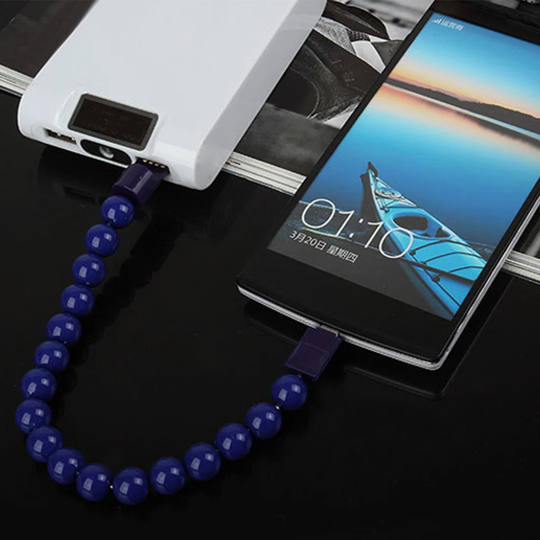 Носимый usb зарядный браслет бисер зарядный кабель креативный Портативный USB телефон зарядное устройство для iPhone Micro USB2.0 Android телефонов