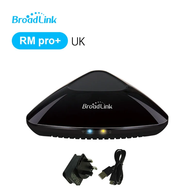 Broadlink RM33 RM Pro+/RM Mini3 wifi/IR/RF умный Универсальный пульт управления, умный дом пульт дистанционного управления работает с Alexa/Google Home - Комплект: UK  rm3
