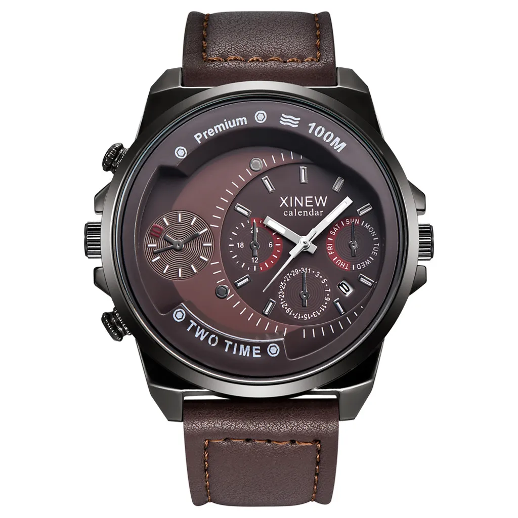 Часы Relojes Hombre мужские модные спортивные кварцевые водонепроницаемые|Кварцевые