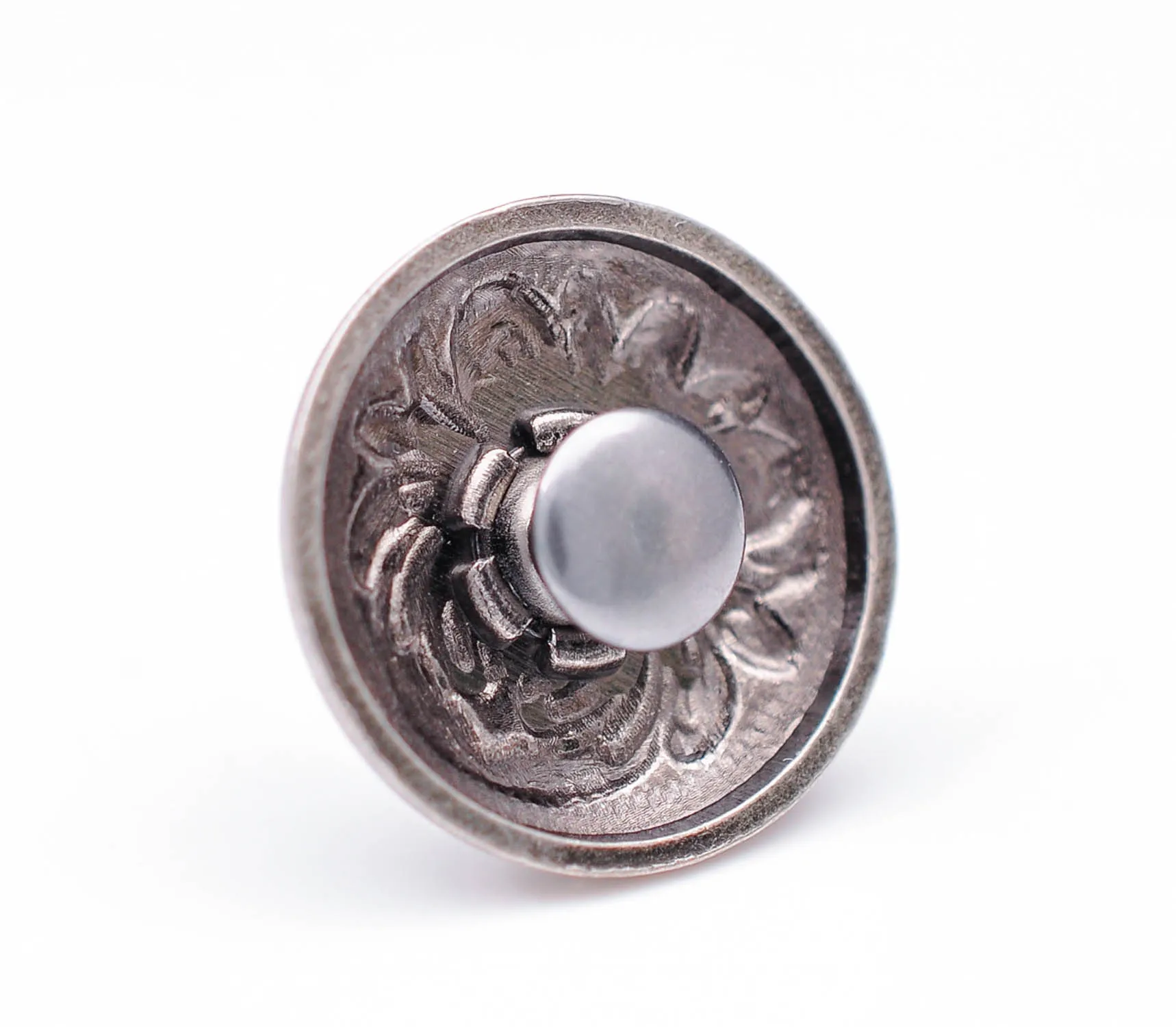 20X20*20 мм античная латунь/серебро западный ковбой цветок Conchos кнопка для седла головной убор Bridle кожевенное Ремесло Декор