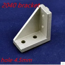 10 шт. 2040 20x40 угловой фитинг Угловой Кронштейн-соединитель закрепить длинное отверстие для алюминиевого профиля