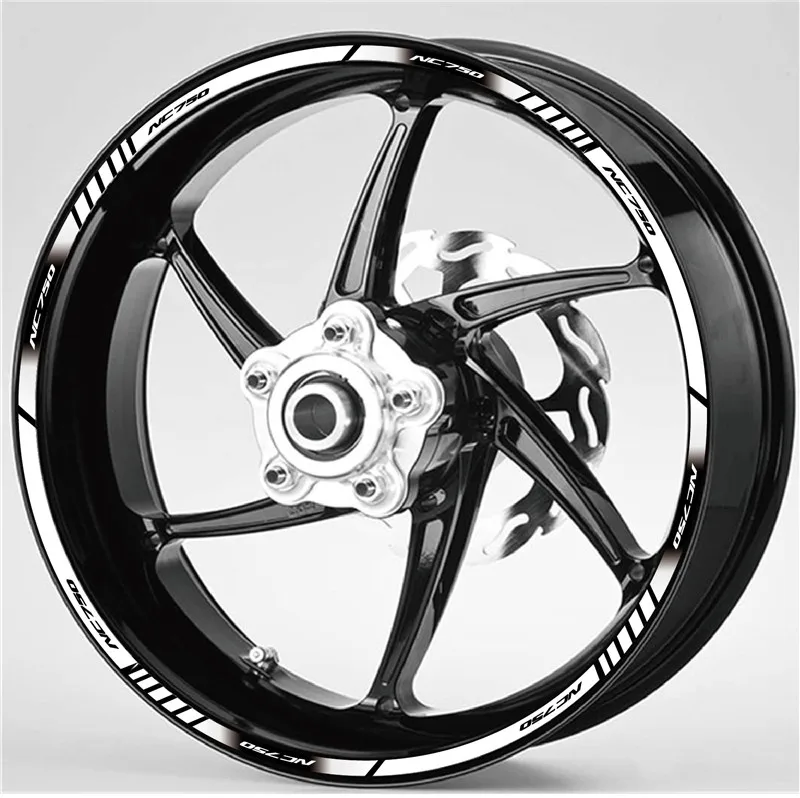 Высокое качество moto rcycle rim moto наклейки на шины внутреннее колесо Светоотражающие украшение Наклейки для HONDA NC750 nc 750