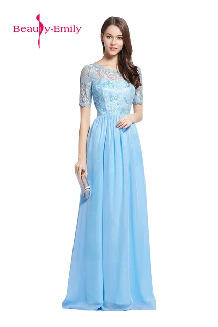 Blue Chiffon Dress