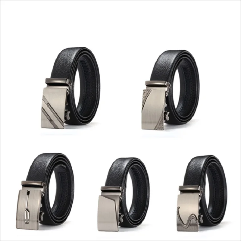 

Fashion Luxury Vintage Grid Brand V Men Belts High Quality Black Buckle Leather Waist Belt Casual Male Jeans Girdle