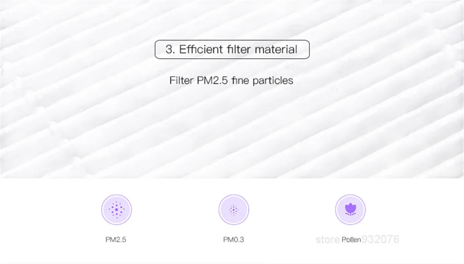 Xiaomi Mijia очиститель воздуха фильтр запасные части Блокировка патогенные бактерии очистка PM2.5 формальдегид