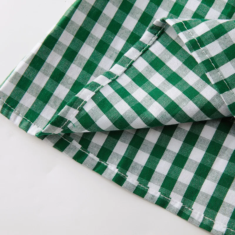 Spring Baby Girls Blouses Kids Peter Pan Collar Cotton Shirt Girls Long Sleeve Plaid shirt Clothes Girl Tops 3 Designs