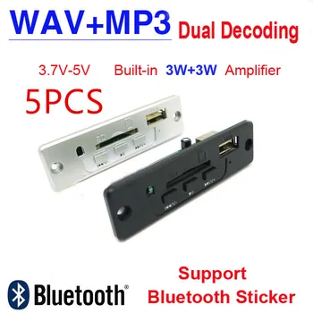 

5PCS Read card decoder board 5V 3.7V MP3 USB SD read card decoder board MP3 module 2 * 3W amp decoder