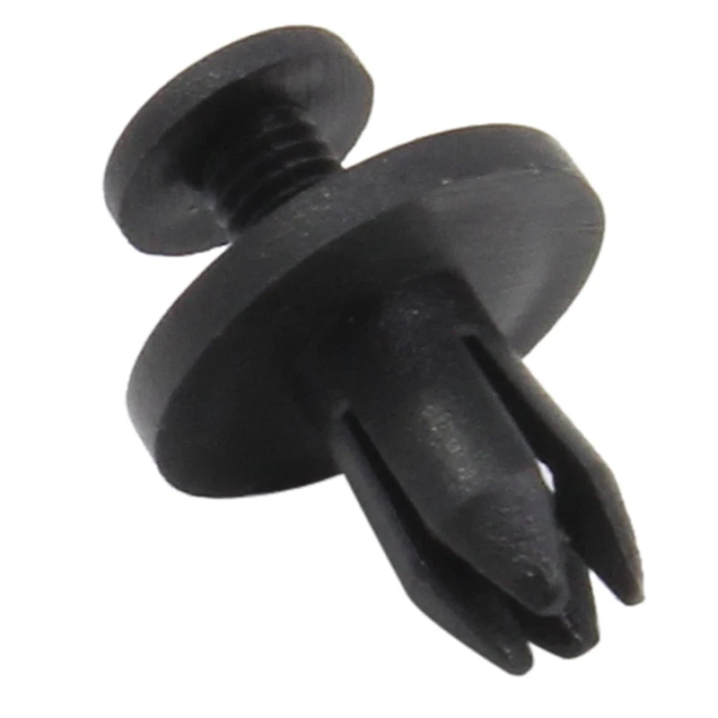 

50pcs Black Universal Car Bumper Fender 6mm Hole Black Plastic Rivets Fasteners Auto Accessories