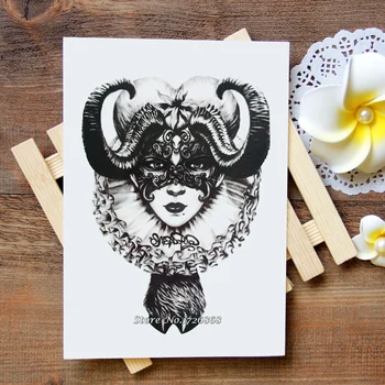 

Waterproof Temporary Tattoo Sticker the clown tattoo Water Transfer Flash Tattoo fake tattoo for women men kids #439