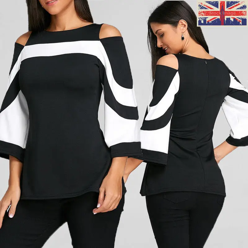 

2018 Brand New Fashion Women Ladies Loose Casual Flare Longsleeve Shirt Cotton Tops Shirt Plus Size Striped Shirt Tops