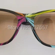 Starburst дифракционные очки лазерные гравированные жесткие пластиковые световые Diffracting