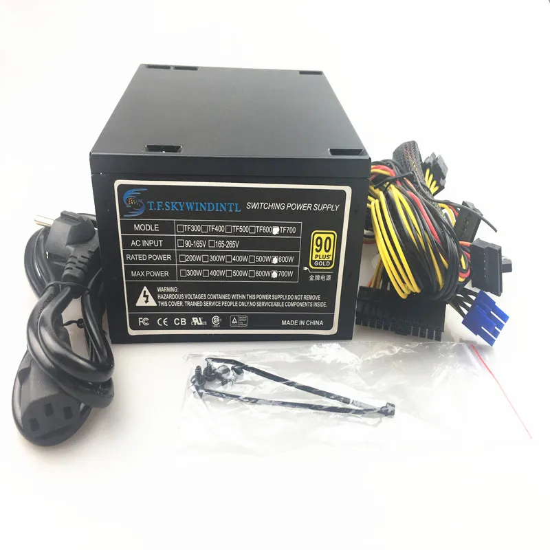 600W Quiet 120mm Fan 600 ATX 12V PSU PC Power Supply Modular SLI