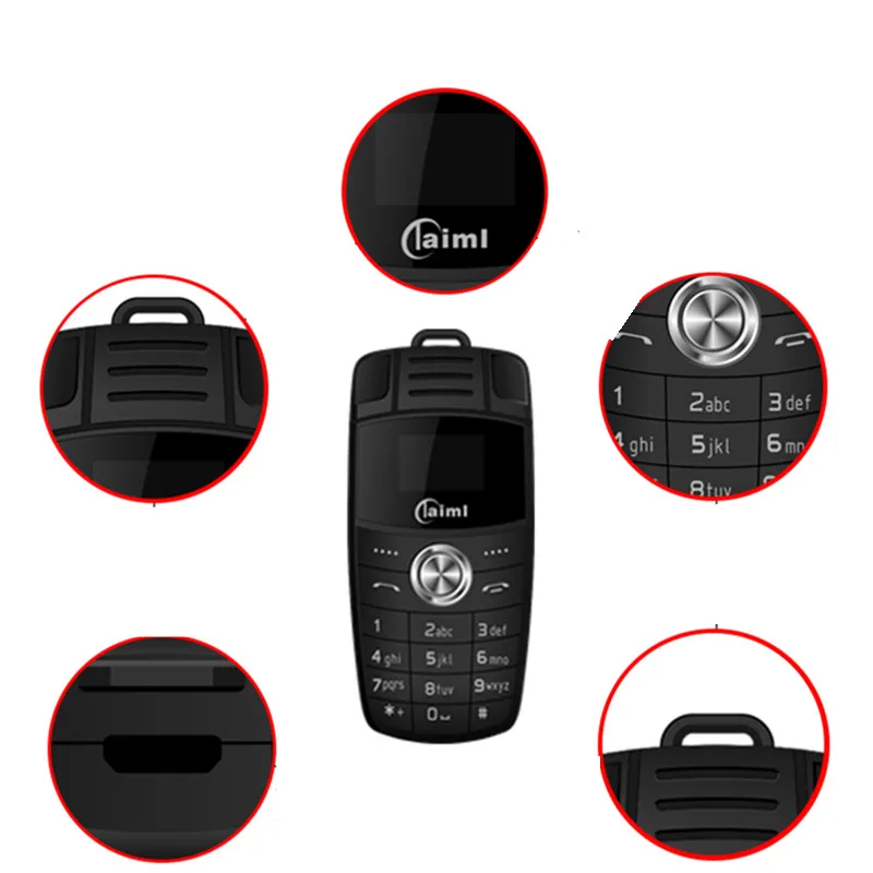 Разблокированный мини сотовый телефон Taiml X6 маленький автомобильный ключ Bluetooth