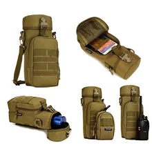Military Outdoor Water Bottle Pouch Holder Tactical Kettle Gear Molle Pack Bag for Travel Camping Trekking camping sports water bag new outdoor tactical military molle system bottle bag kettle pouch holder