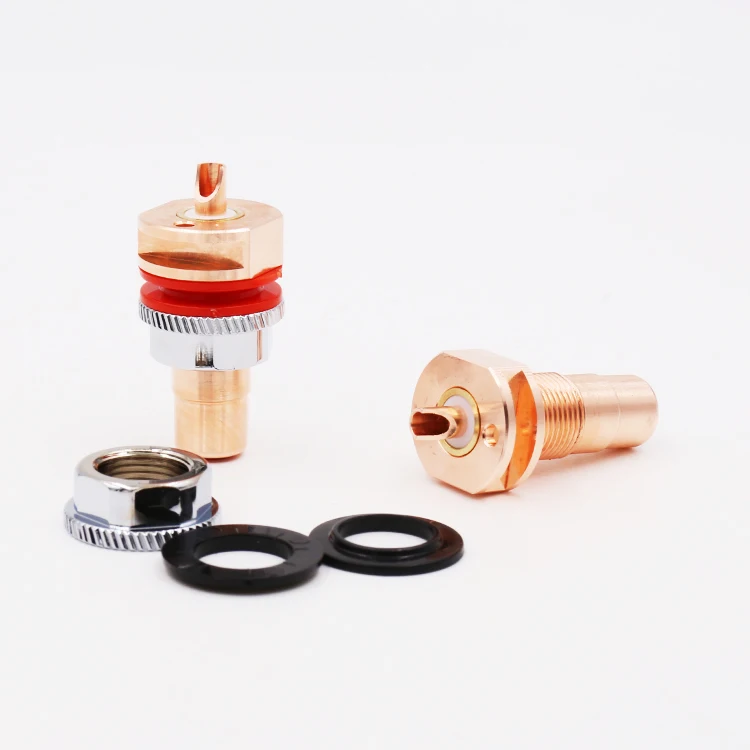 Hifi Viborg RC101 Чистая медь RCA разъем припоя гнездо|socket|socket rca |