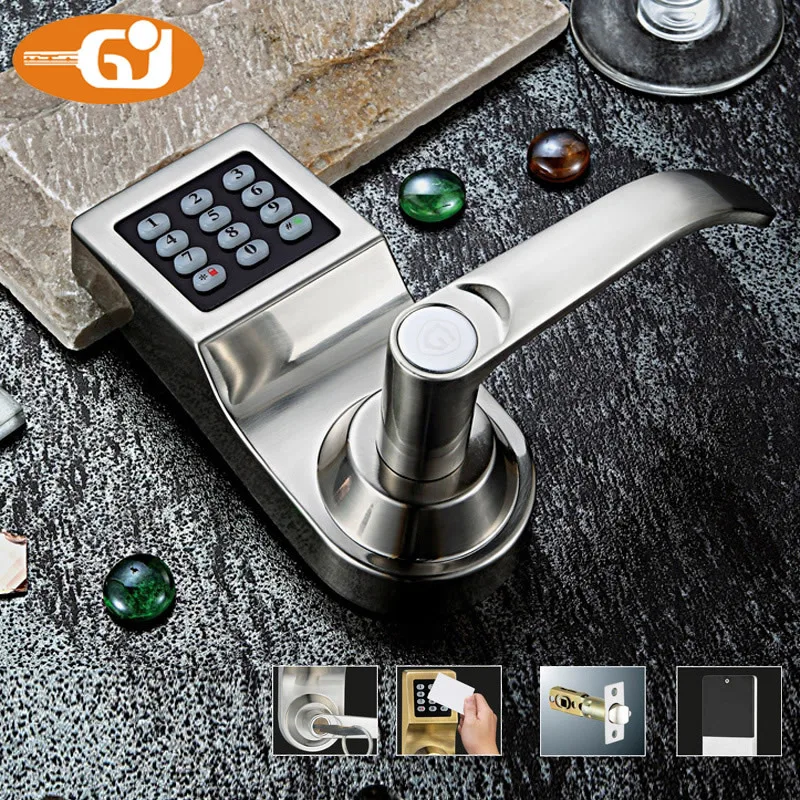Keyless digital keypad password code spring bolt access electronic door
