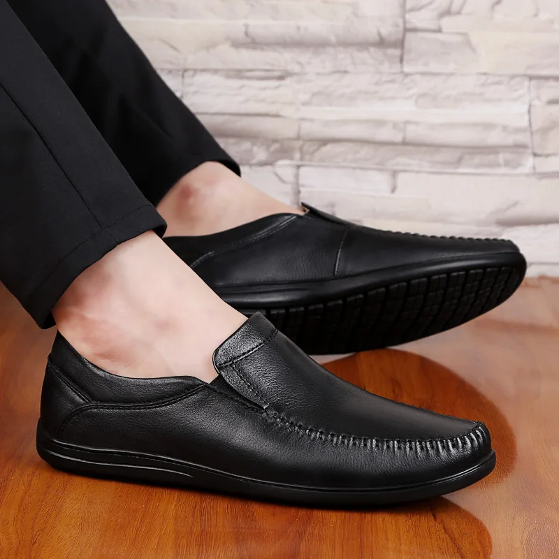 Mocassins Hommes yellow Casual Noir Cuir Marque Loisirs brown Vache Appartements Men Shoes Étanche Automne Black Rétro Conduite En Main Véritable Chaussures Classique Gee Shoes Shoes q5xEvnwgw