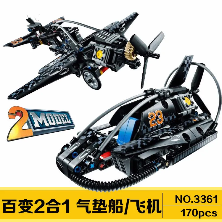 Toys for children Building Blocks decool 3361 self-locking bricks Compatible with Technic 42002 Hovercraft | Игрушки и хобби