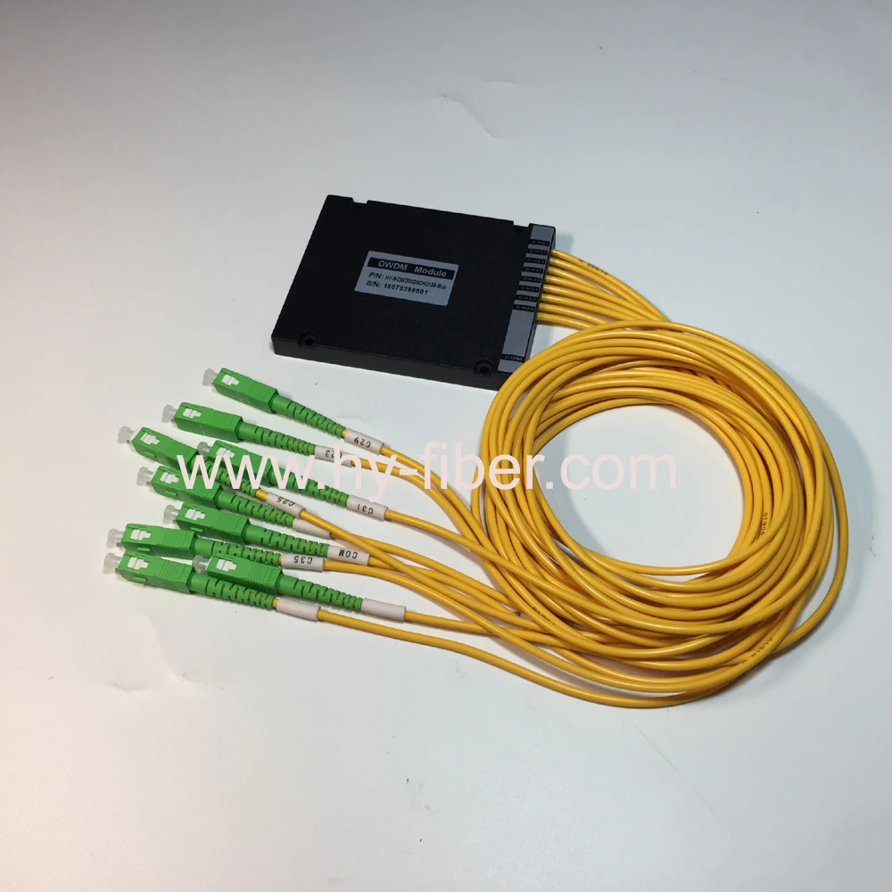 

8 Channels Dual Fiber DWDM Mux or Demux Module with Connector SC/APC